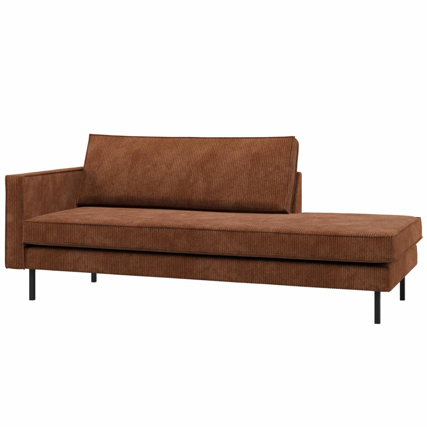 WOOOD Rodeo daybed links ribstof Roestbruin