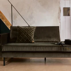 Discount WOOOD Rodeo daybed links velvet Donkergroen