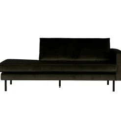 Outlet WOOOD Rodeo daybed rechts velvet Donkergroen