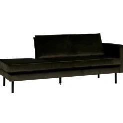 Outlet WOOOD Rodeo daybed rechts velvet Donkergroen