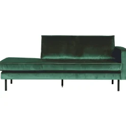 New WOOOD Rodeo daybed rechts velvet Bosgroen