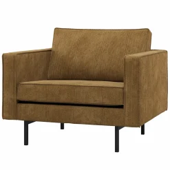Clearance WOOOD Rodeo fauteuil ribstof Honinggeel