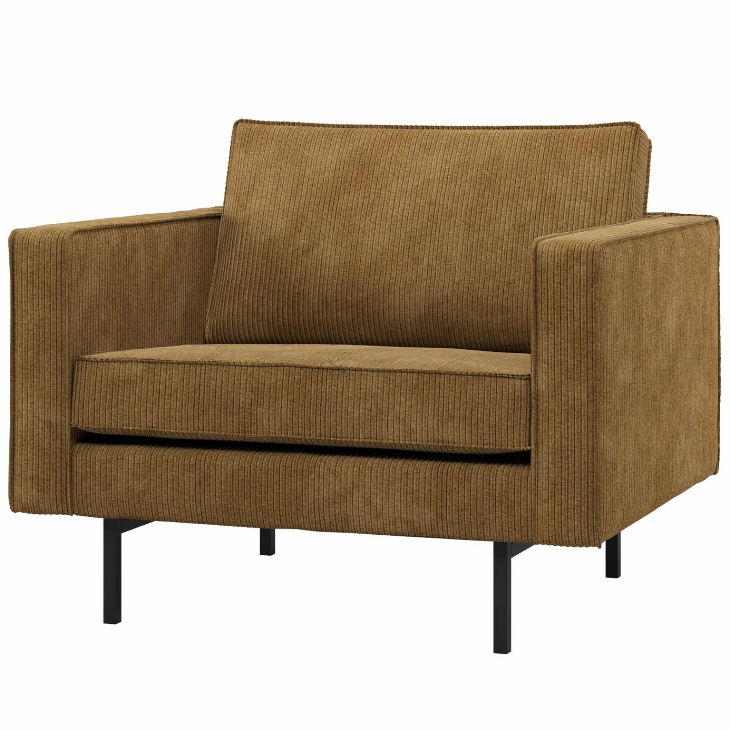 Clearance WOOOD Rodeo fauteuil ribstof Honinggeel