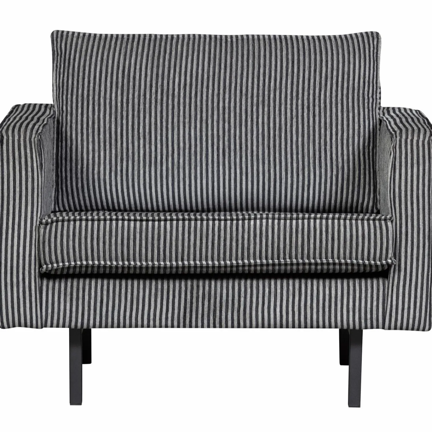 Online WOOOD Rodeo fauteuil streep zwart/grijs