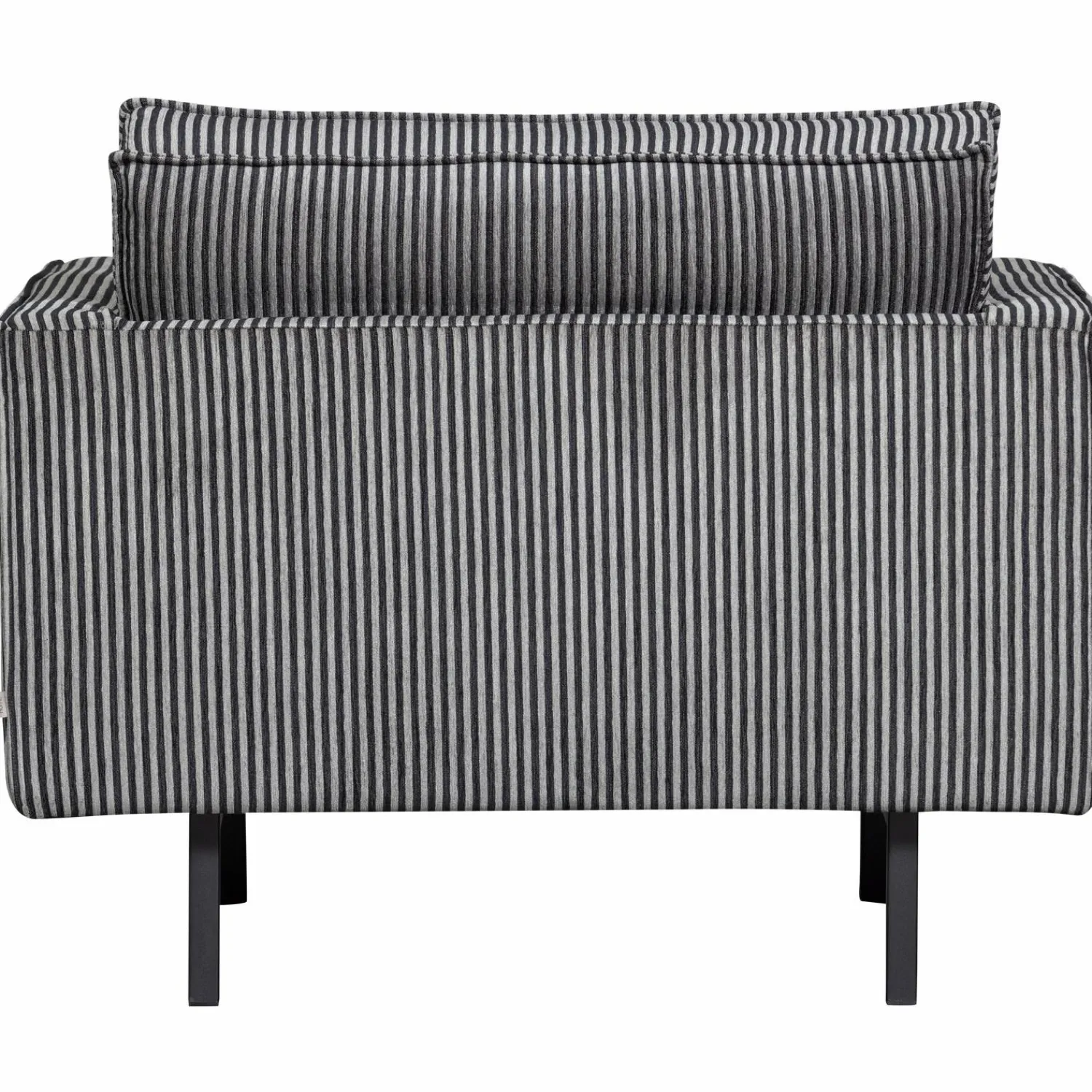 Online WOOOD Rodeo fauteuil streep zwart/grijs