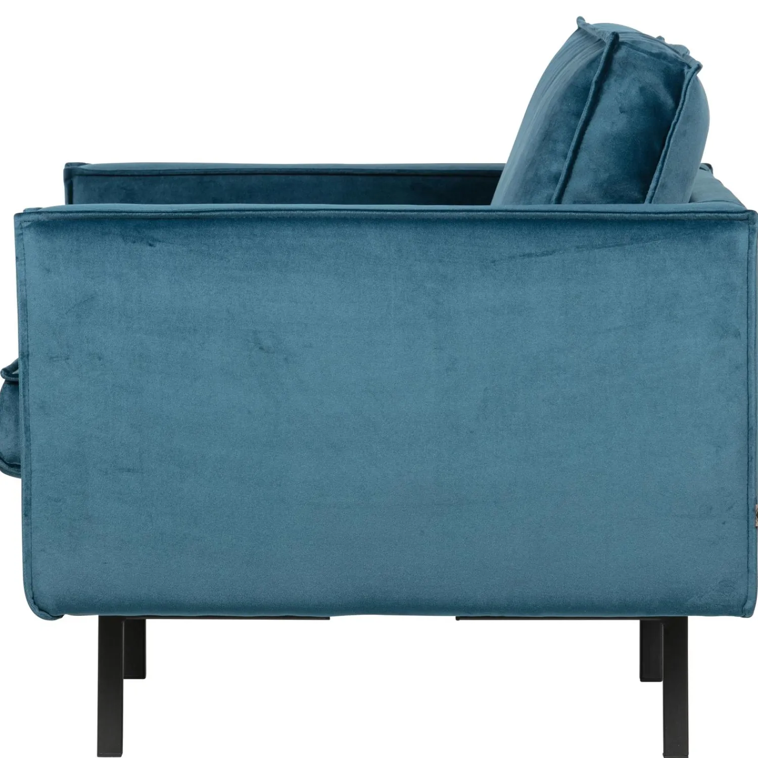 Outlet WOOOD Rodeo fauteuil velvet Blauw