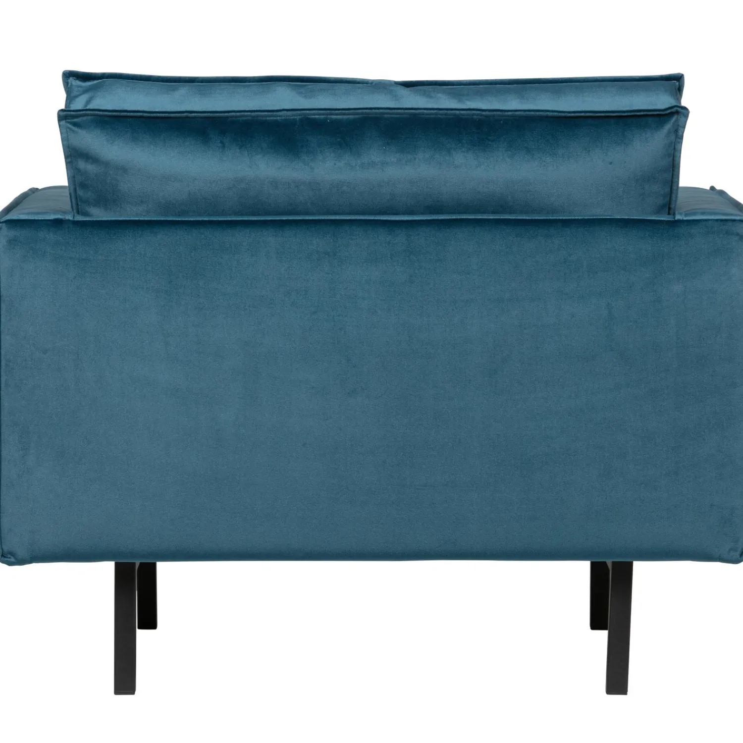 Outlet WOOOD Rodeo fauteuil velvet Blauw