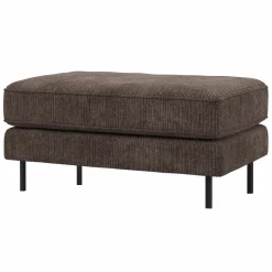 Online WOOOD Rodeo hocker op poten ribstof Bruin