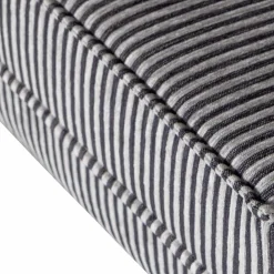 Clearance WOOOD Rodeo hocker op poten streep zwart/grijs