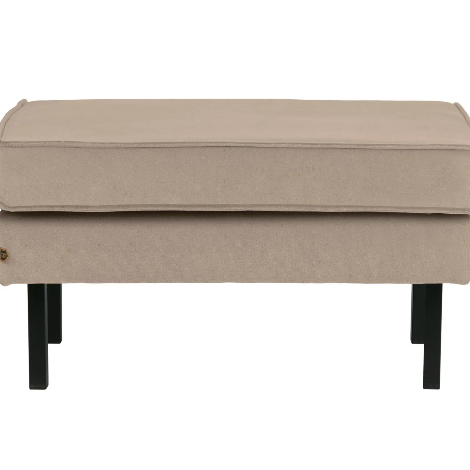 WOOOD Rodeo hocker op poten velvet Khaki