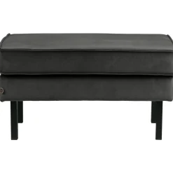 Sale WOOOD Rodeo hocker op poten velvet Antraciet