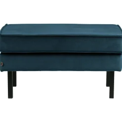 New WOOOD Rodeo hocker op poten velvet Blauw