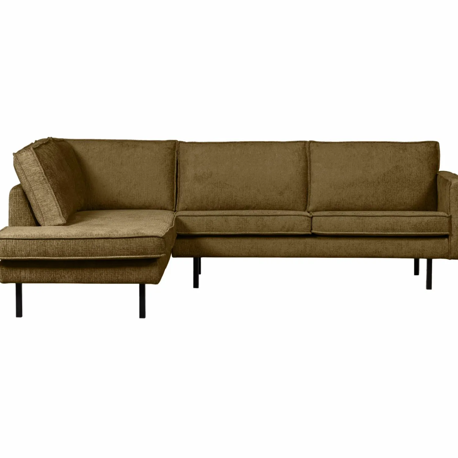 Hot WOOOD Rodeo hoekbank links structure velvet Brass