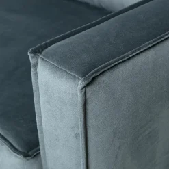 Sale WOOOD Rodeo hoekbank links velvet Groenblauw