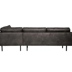 Sale WOOOD Rodeo hoekbank rechts ecoleer Zwart