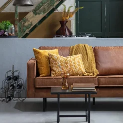 Online WOOOD Rodeo hoekbank rechts ecoleer Cognac