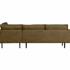 Hot WOOOD Rodeo hoekbank rechts structure velvet Brass