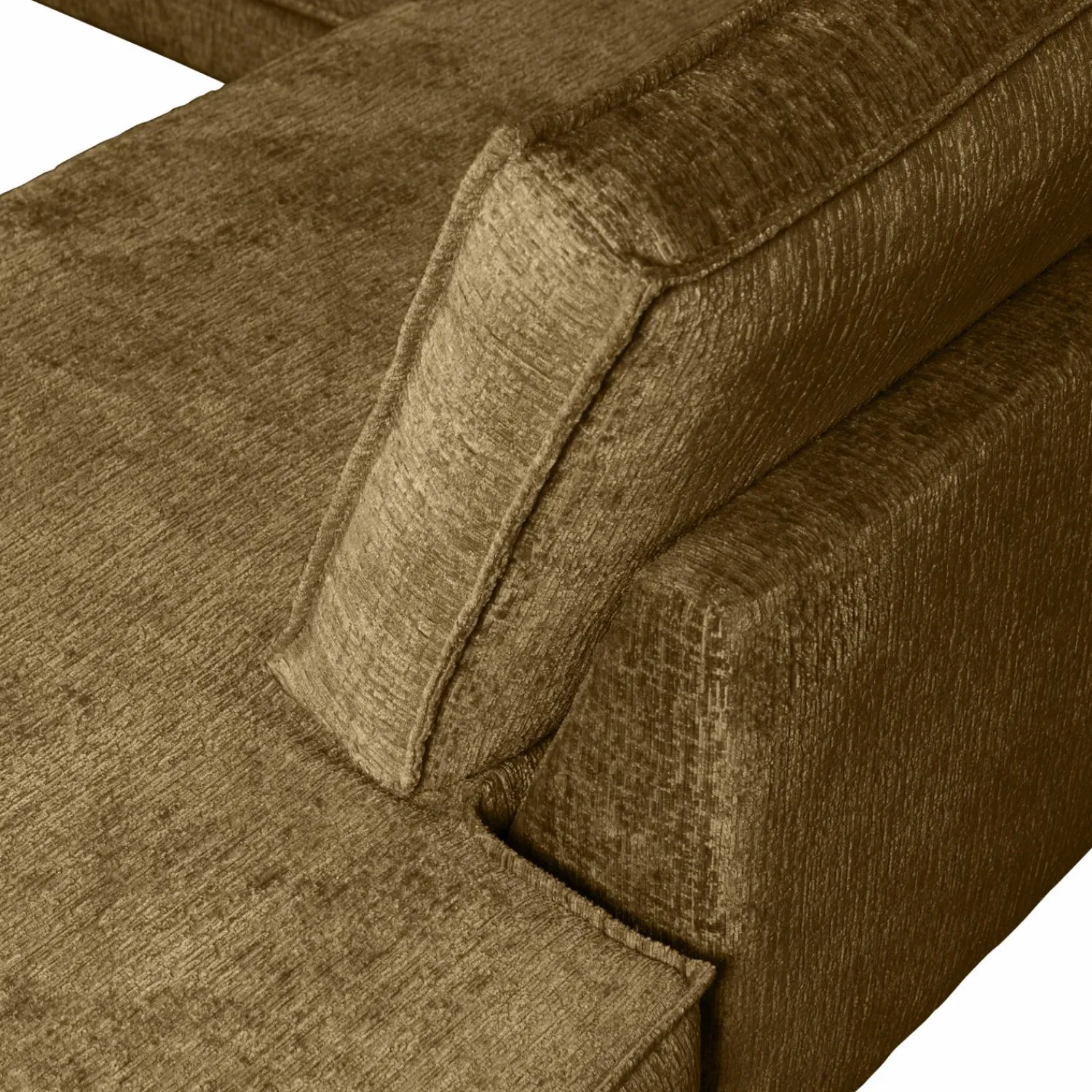 Hot WOOOD Rodeo hoekbank rechts structure velvet Brass