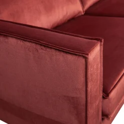 Discount WOOOD Rodeo hoekbank rechts velvet kastanje Kastanjebruin