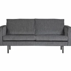 Clearance WOOOD Rodeo 2,5-zits bank streep zwart/grijs
