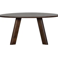 Best WOOOD Roundly eettafel/bureau mango hout walnoot 160x110