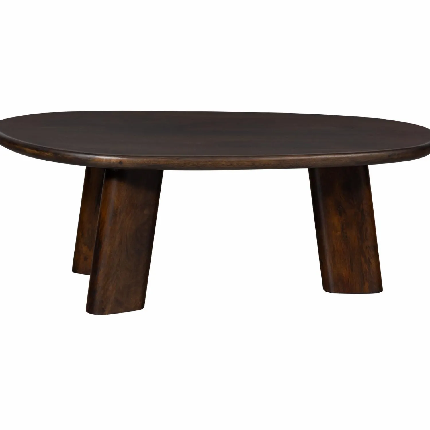 Discount WOOOD Roundly salontafel mango hout walnoot