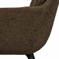 Sale WOOOD Runa eetkamerstoel chenille Warm bruin