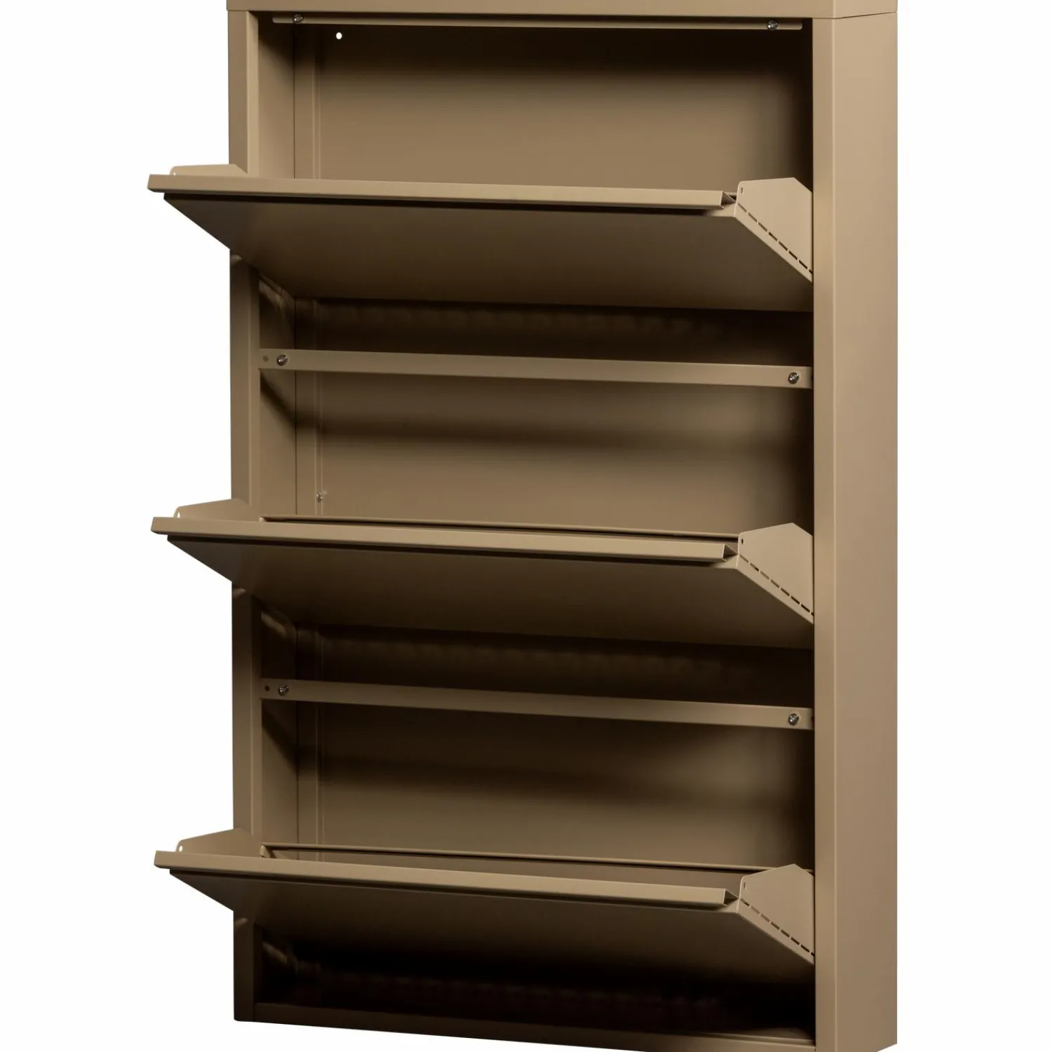 Outlet WOOOD Sabine 3-vaks schoenenkast metaal Zand