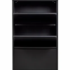 Clearance WOOOD Sabine 3-vaks schoenenkast metaal Zwart