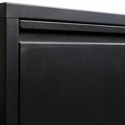 Clearance WOOOD Sabine 3-vaks schoenenkast metaal Zwart