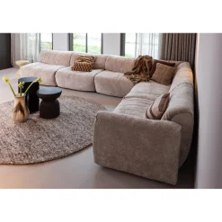 Online WOOOD Samson bijzettafel fiber clay 44xø37 cm Coffee