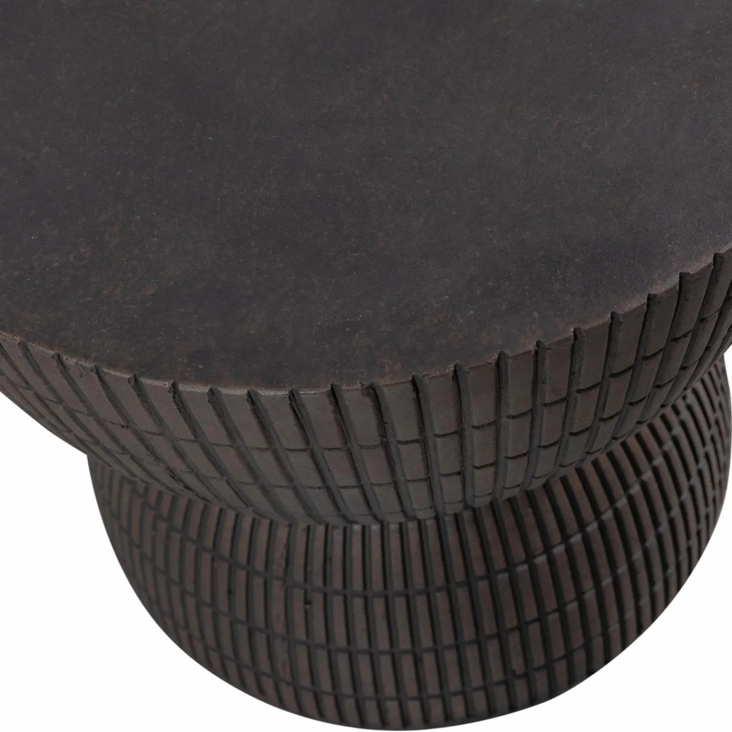 Discount WOOOD Samson bijzettafel fiber clay 35xø40 cm Coffee