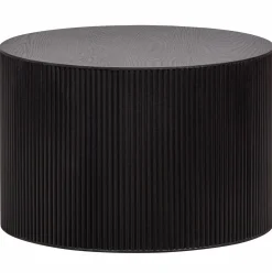 New WOOOD Sanne bijzettafel rond Zwart