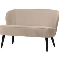 Clearance WOOOD Sara bankje velvet Khaki