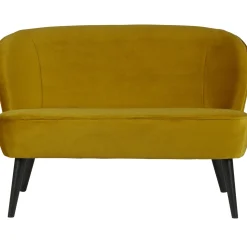 Outlet WOOOD Sara bankje velvet Oker