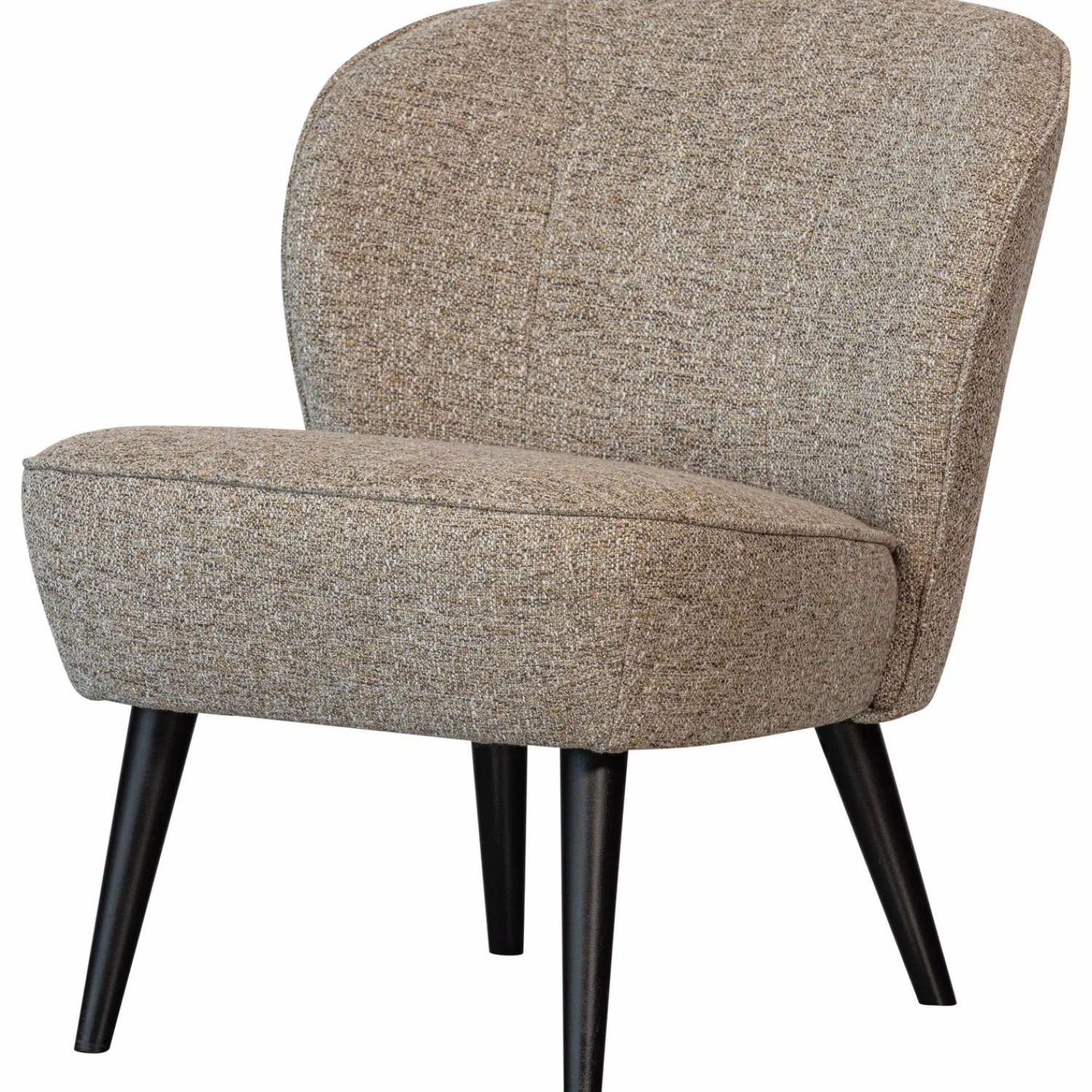 Sale WOOOD Sara fauteuil geweven stof melange Naturel