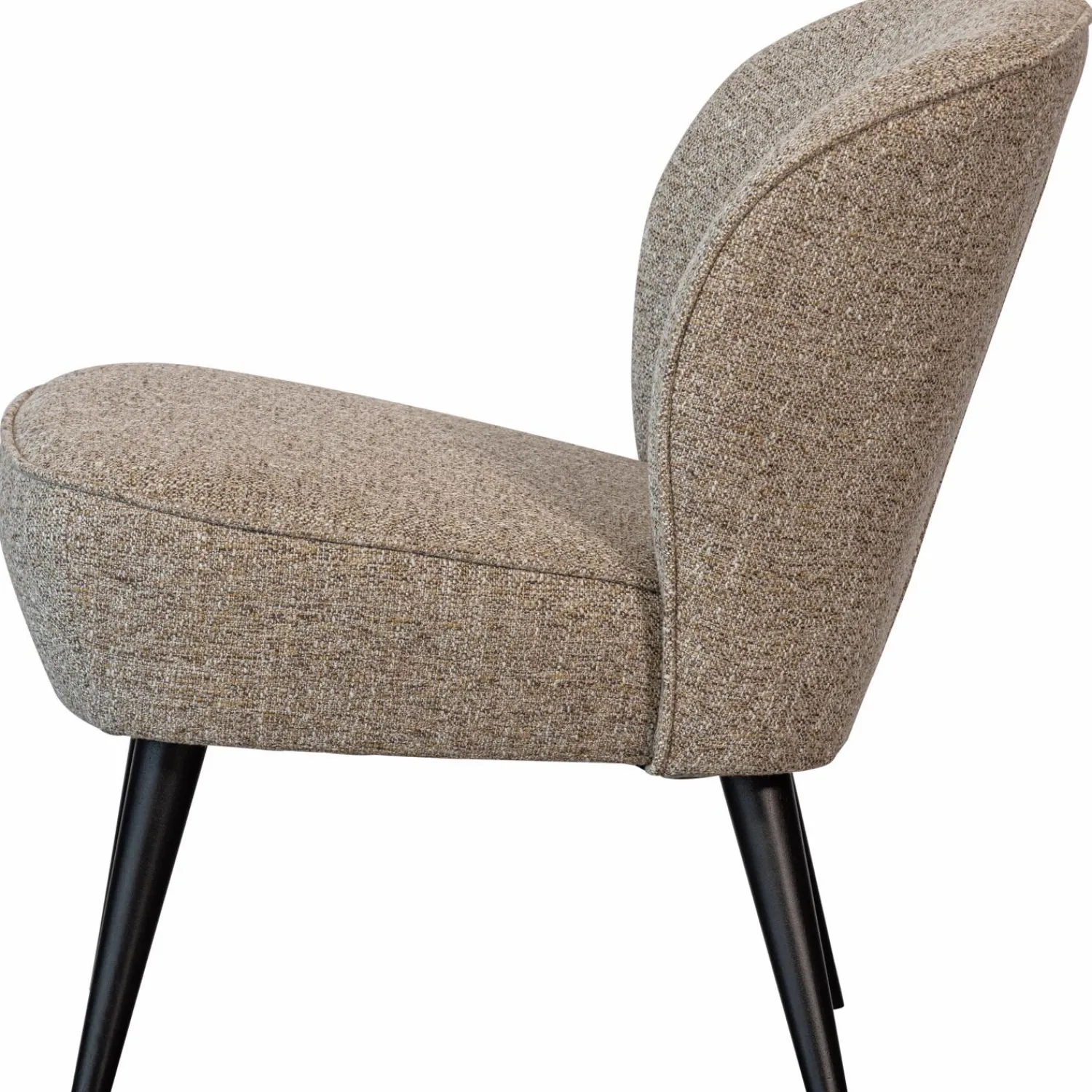Sale WOOOD Sara fauteuil geweven stof melange Naturel