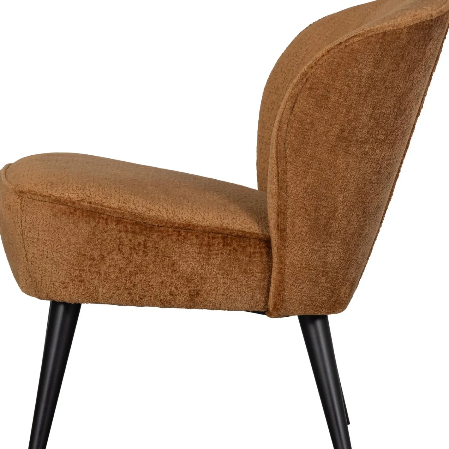 WOOOD Sara fauteuil structure velvet cognac