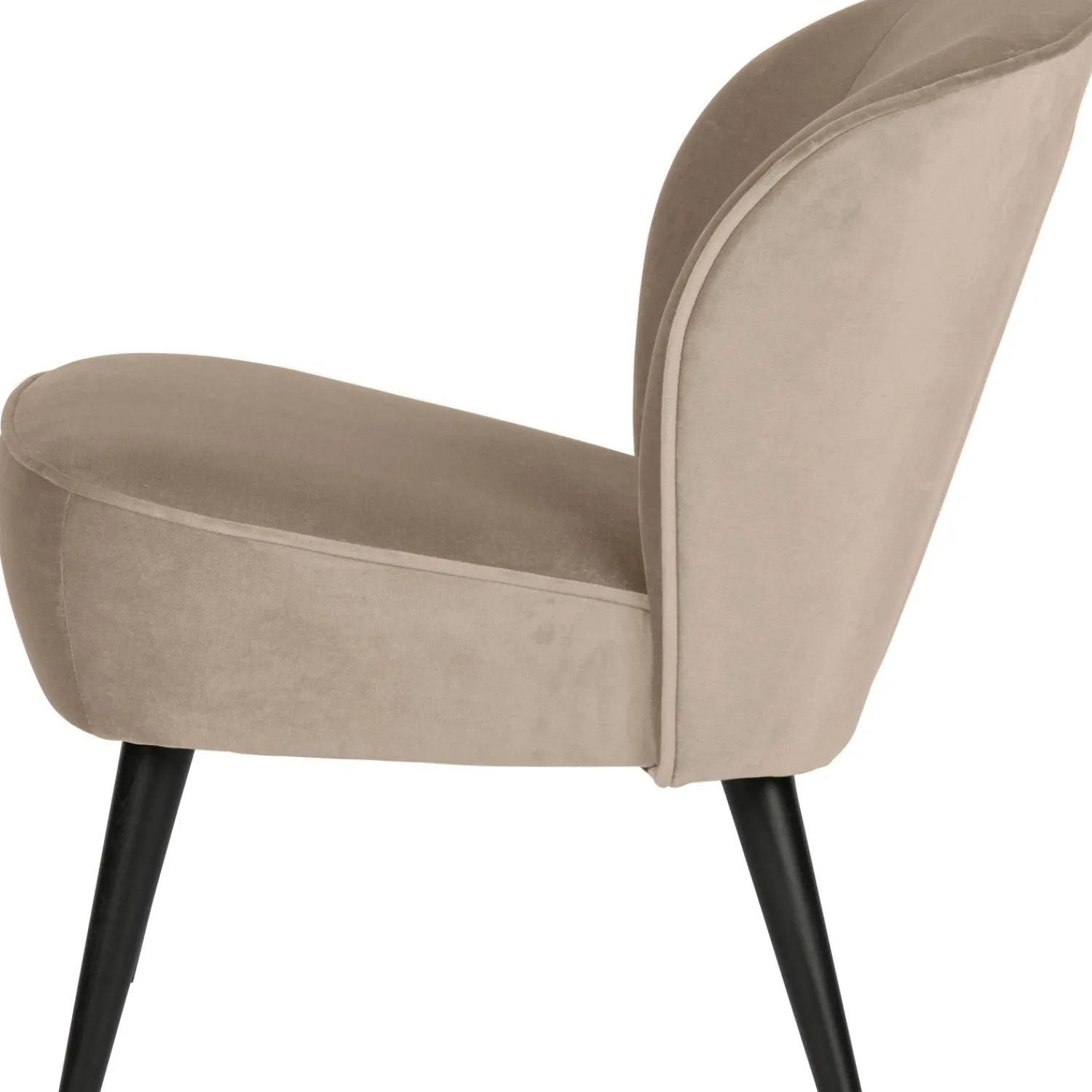 WOOOD Sara fauteuil velvet Khaki