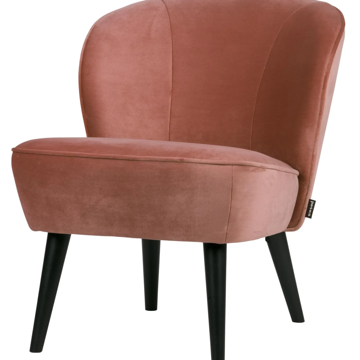 Outlet WOOOD Sara fauteuil velvet oud Roze