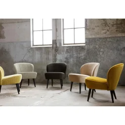 Clearance WOOOD Sara fauteuil velvet warm Groen