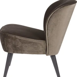 Clearance WOOOD Sara fauteuil velvet warm Groen