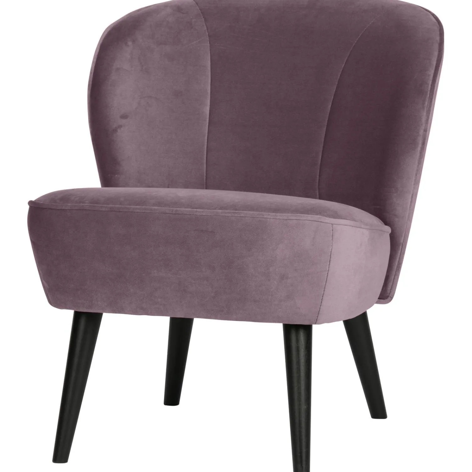 Outlet WOOOD Sara fauteuil velvet Warm lila