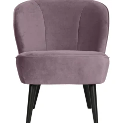 Outlet WOOOD Sara fauteuil velvet Warm lila