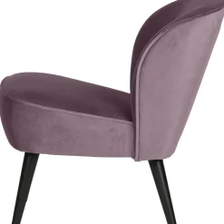 Outlet WOOOD Sara fauteuil velvet Warm lila