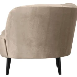 Best WOOOD Sara lounge fauteuil links velvet Khaki