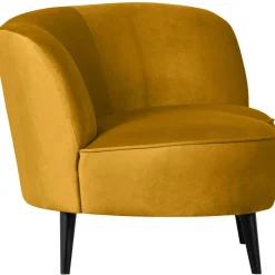 WOOOD Sara lounge fauteuil rechts velvet Oker