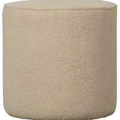 Clearance WOOOD Sara poef hoog teddy zand 46xø46