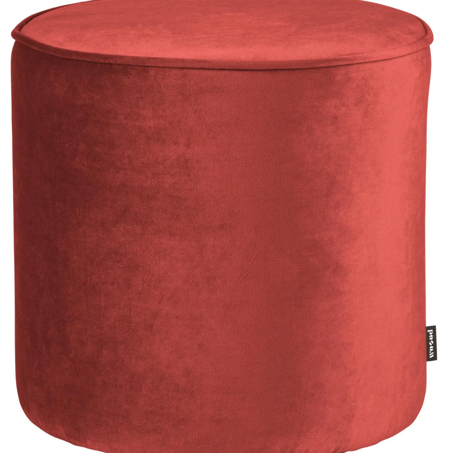 Sale WOOOD Sara poef hoog velvet 46xø46 Framboos