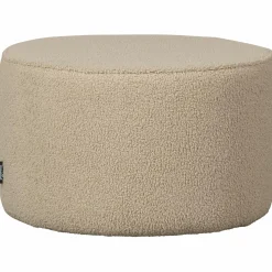 Outlet WOOOD Sara poef laag teddy zand 36xø60